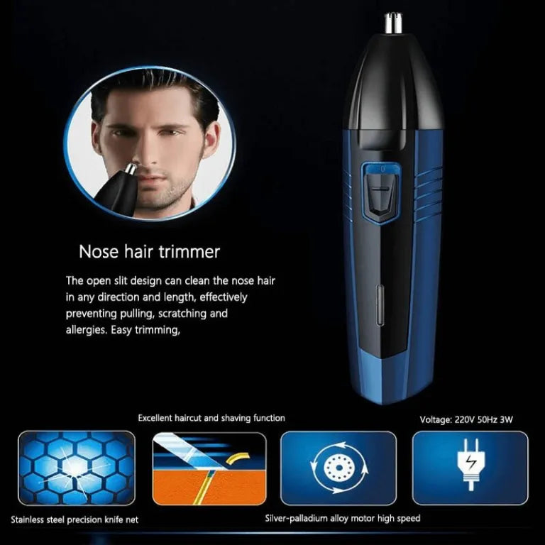 3 in 1 Branded Hair Trimmer for Men Grooming Kit – Shaver+Trimmer+Nose Hair Cuter
